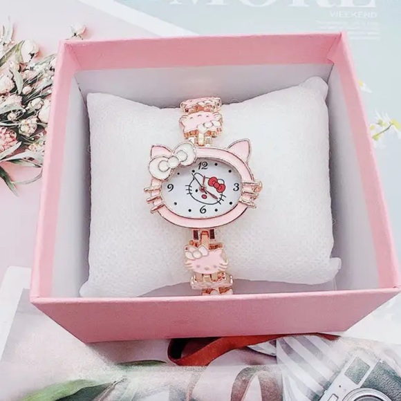 Hello Kitty Accessories - 🐼 3/$25 hello kitty chain link watch in pink